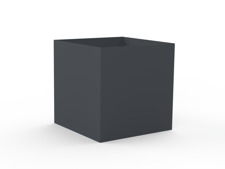 Hochbeet pulverlackiert RAL7035 ohne Handlauf