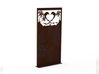 Sichtschutzwand Delfin Palme