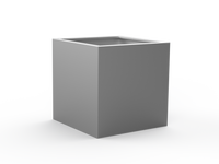 Hochbeet CNS gebürstet mit Handlauf