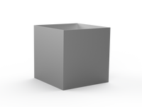 Hochbeet CNS gebürstet ohne Handlauf