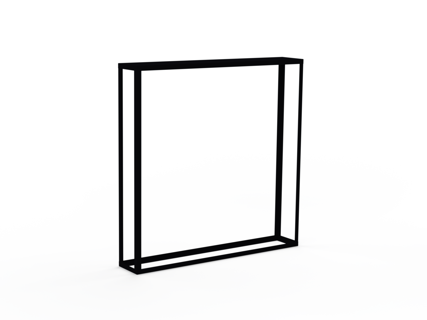 Kaminholzregal - Schwarz matt - Offen