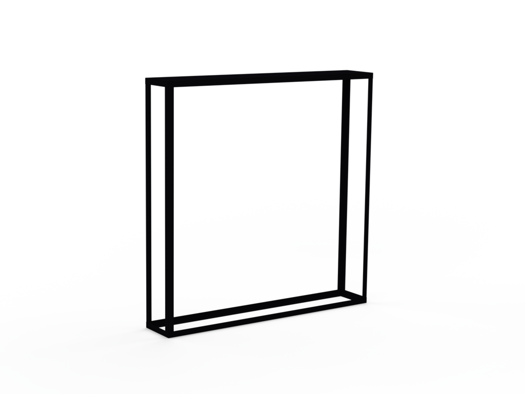 Kaminholzregal pulverbeschichtet RAL9005 offen