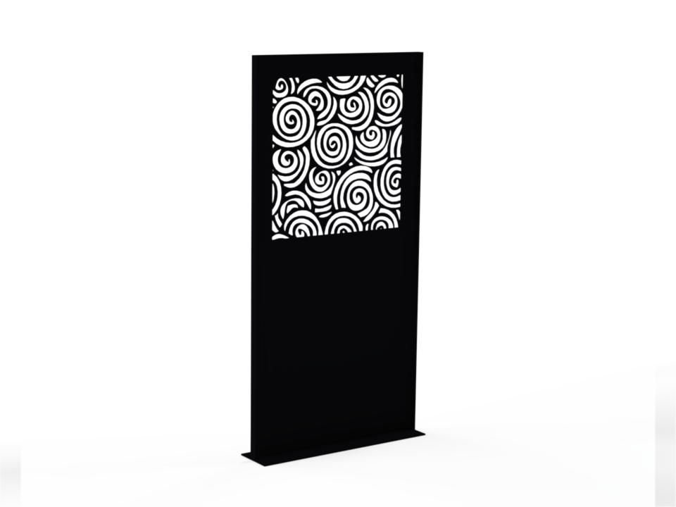 Sichtschutzwand Schnecke - Variante