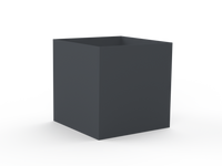 Hochbeet pulverlackiert RAL7035 ohne Handlauf - Variante