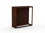 Kaminholzregal - natürliche Rostpatina - Rückwand+Seitenwand links - Variante