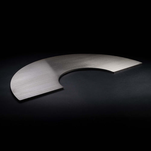 Grillplatte vollflächig - Edelstahl 10mm massiv - Passend für Feuerschale Rund 80