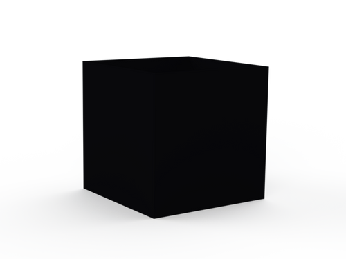 Hochbeet pulverlackiert RAL9005 ohne Handlauf