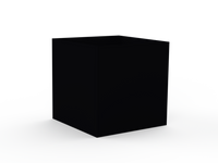 Hochbeet pulverlackiert RAL9005 ohne Handlauf