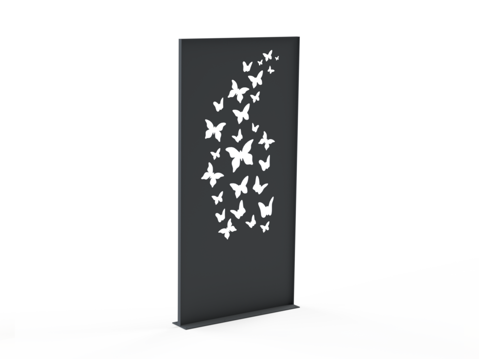 Sichtschutzwand Schmetterlinge