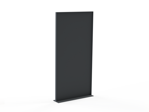 Sichtschutzwand - Lichtgrau matt - Motiv ohne Muster