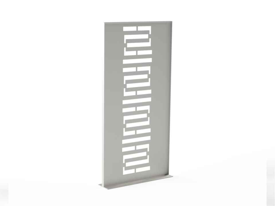 Sichtschutzwand - Motiv Geoform - Variante