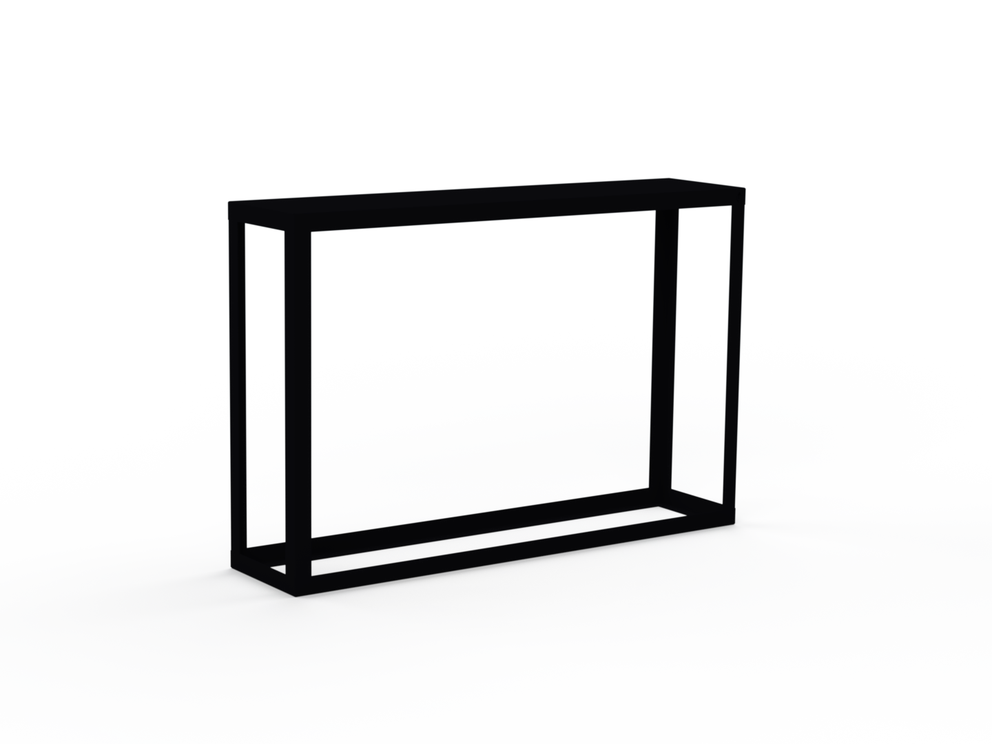 Kaminholzregal pulverbeschichtet RAL9005 offen - Variante