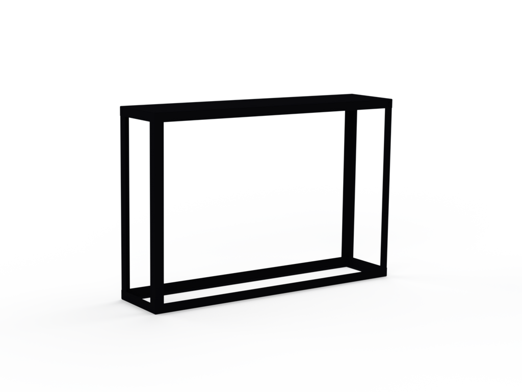 Kaminholzregal - Schwarz matt - Offen