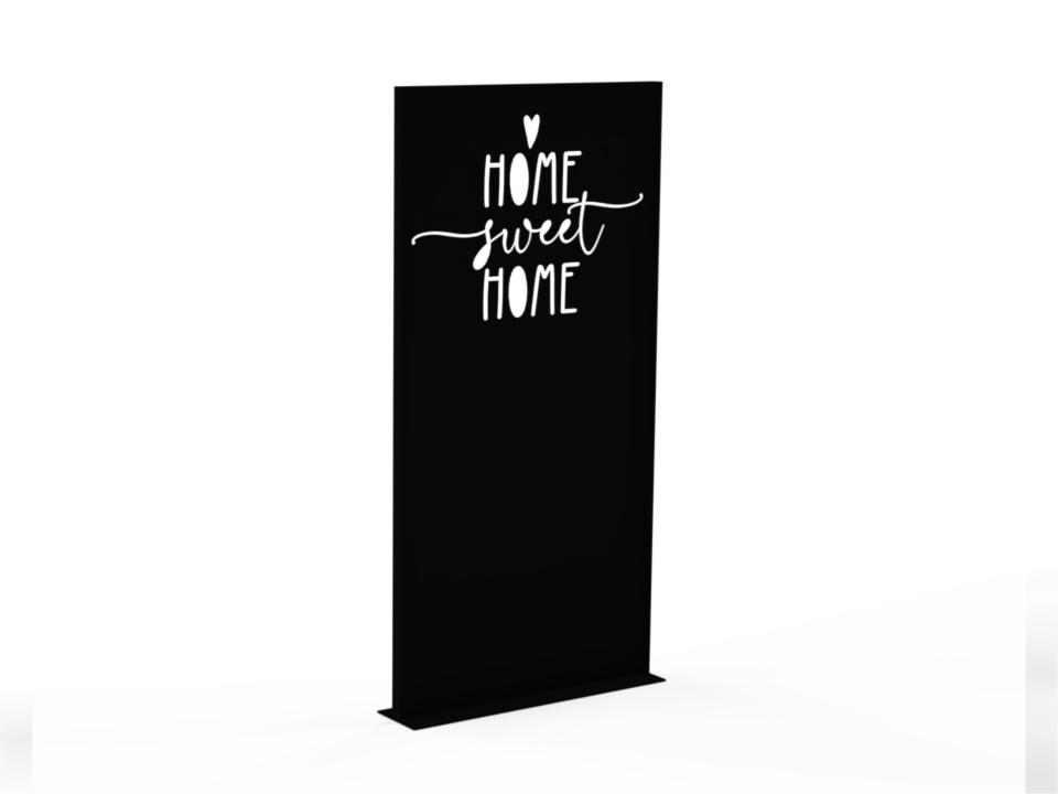 Sichtschutzwand - Motiv Sweet Home - Variante