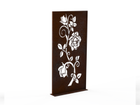 Sichtschutzwand - Motiv Rose - Variante