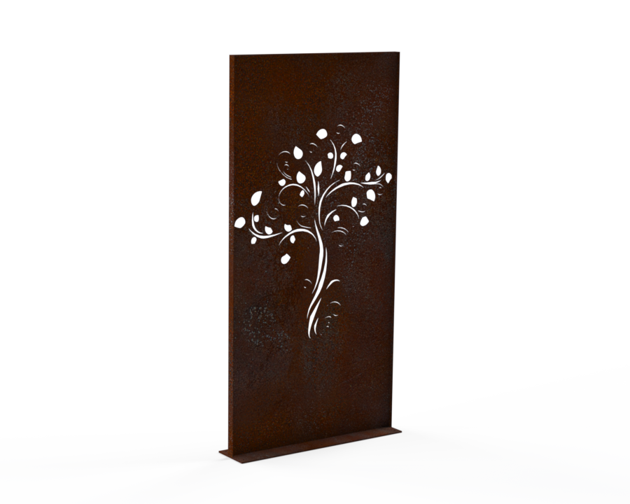 Sichtschutzwand - Motiv Baum - Variante