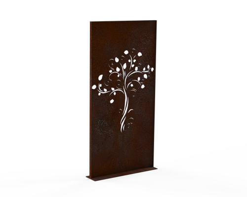 Sichtschutzwand - Motiv Baum