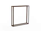 Kaminholzregal - natürliche Rostpatina - Offen