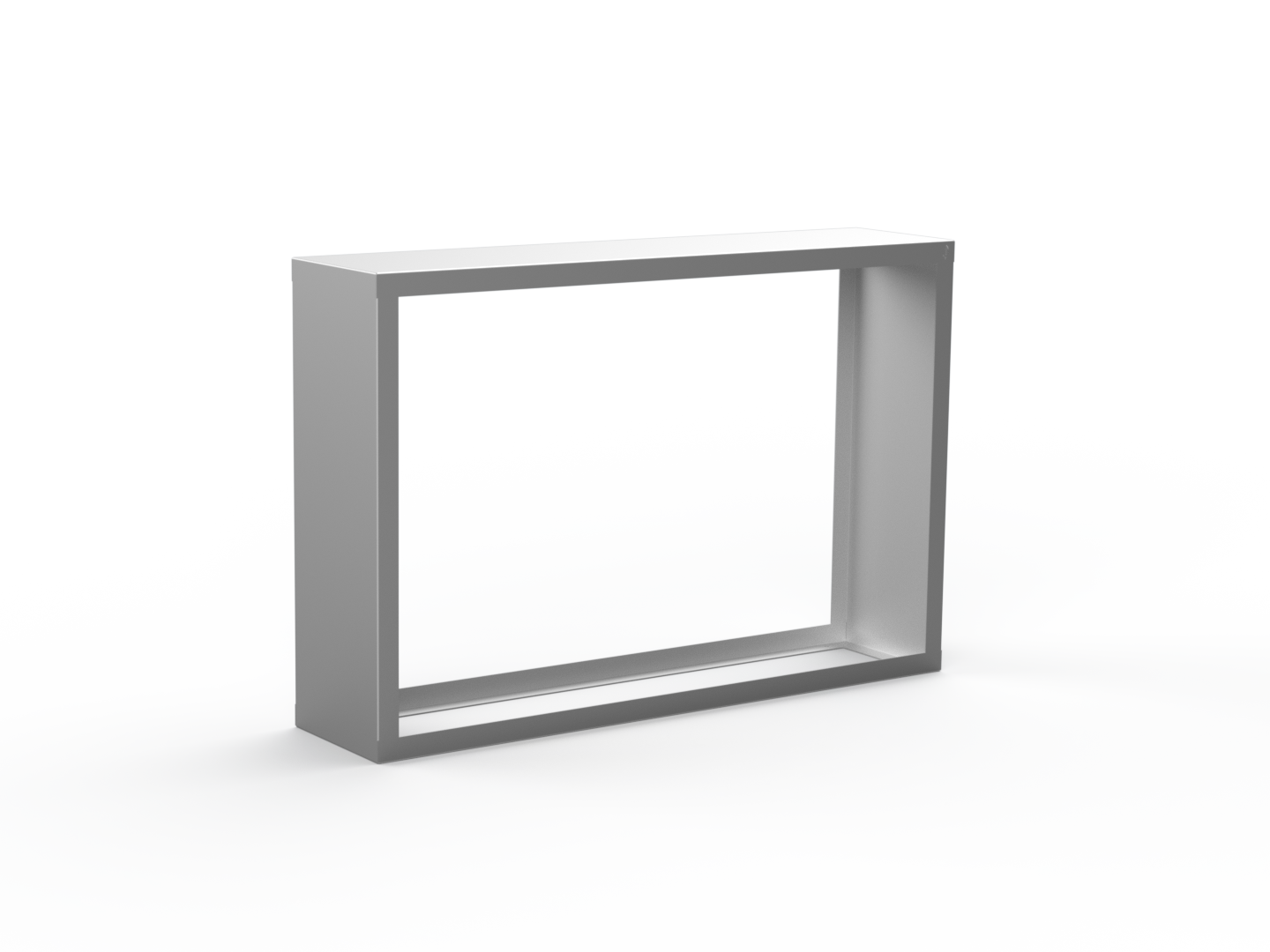 Kaminholzregal CNS gebürstet mit Seitenwand links/rechts