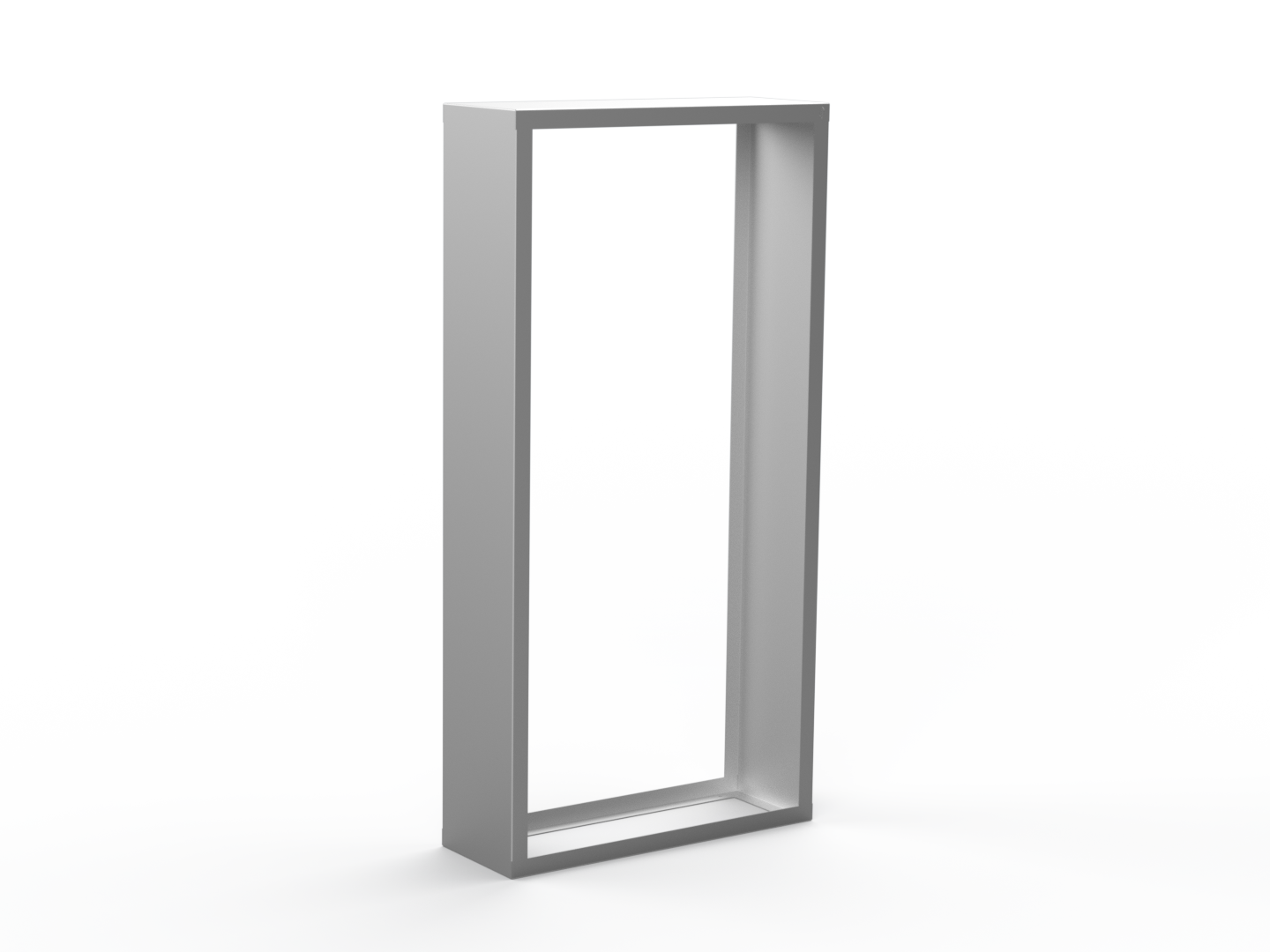 Kaminholzregal CNS gebürstet mit Seitenwand links/rechts