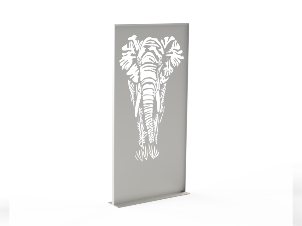 Sichtschutzwand - Motiv Elefant - Variante