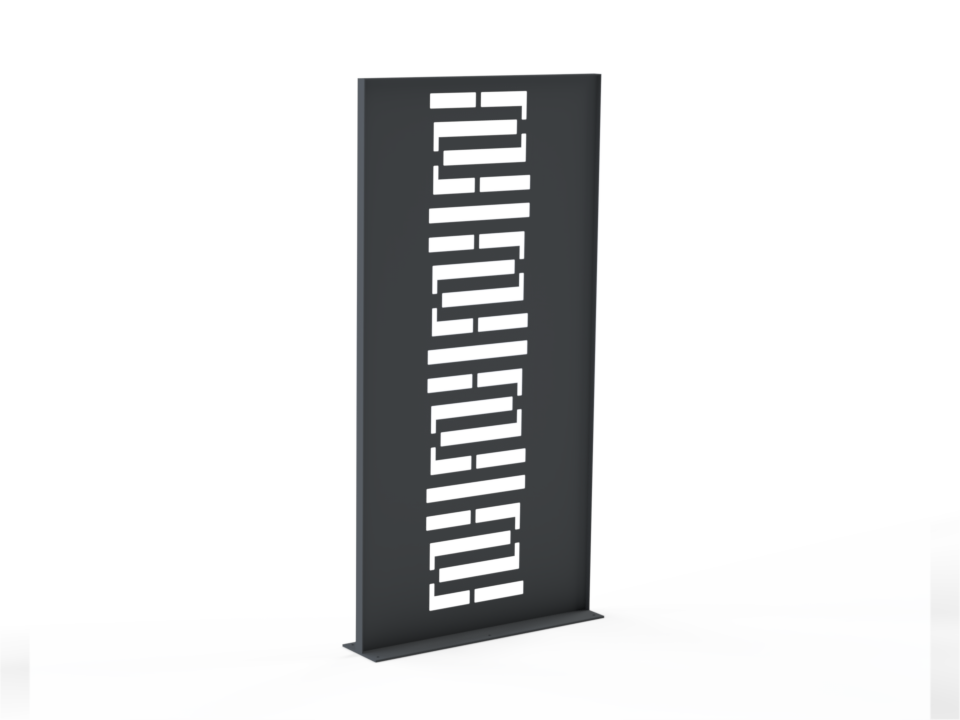 Sichtschutzwand Geoform - Variante