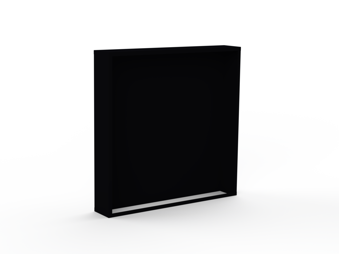 Kaminholzregal pulverbeschichtet RAL9005 mit Rückwand und Seitenwand links/rechts