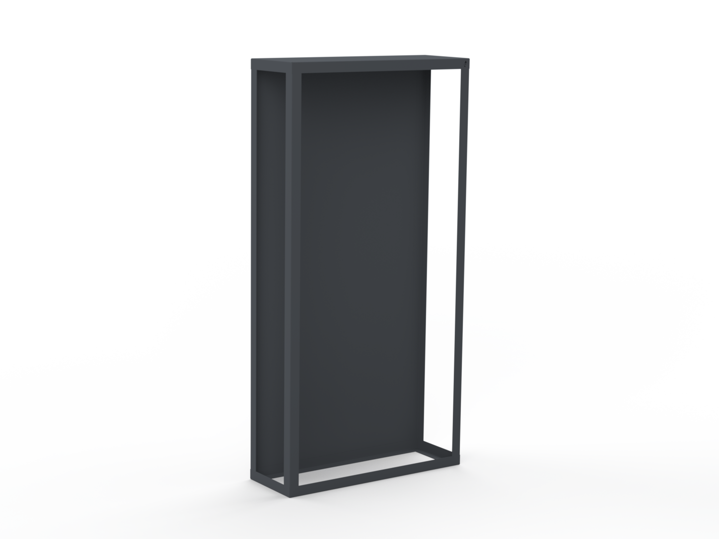 Kaminholzregal pulverbeschichtet RAL7035 mit Rückwand