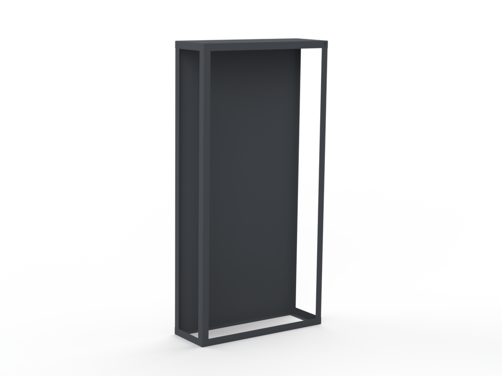 Kaminholzregal pulverbeschichtet RAL7035 mit Rückwand