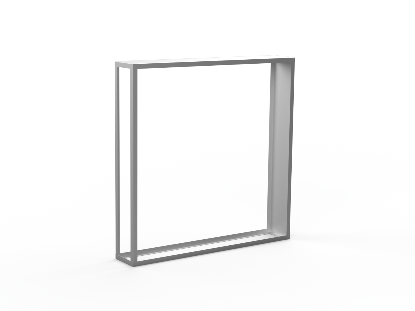 Kaminholzregal CNS gebürstet mit Seitenwand rechts