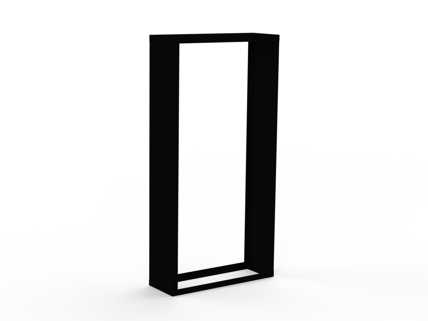 Kaminholzregal CNS 9005 mit Seitenwand links rechts - Variante