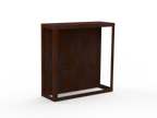 Kaminholzregal - natürliche Rostpatina - Rückwand