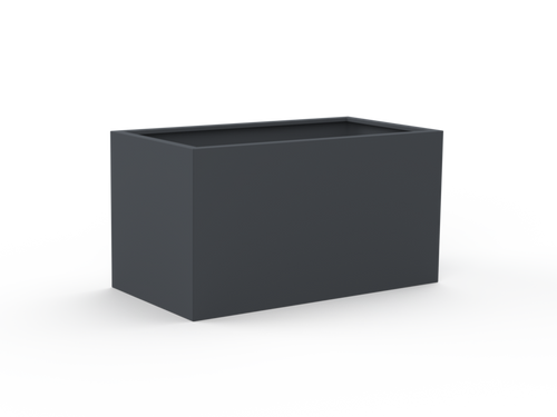 Hochbeet pulverlackiert RAL7035 mit Handlauf