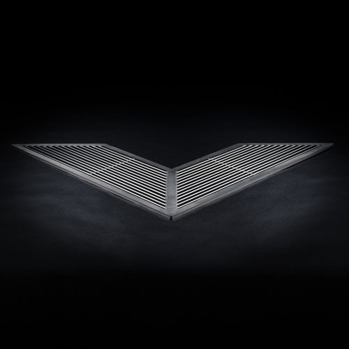 Grillrost halb - Edelstahl - Passend für Feuerschale Quadrat 100