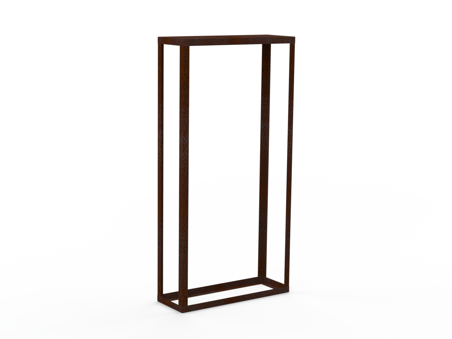 Kaminholzregal Edelrost offen