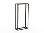 Kaminholzregal - natürliche Rostpatina - Offen