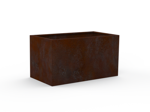 Hochbeet Edelrost mit Handlauf