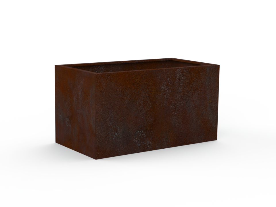 Hochbeet - natürliche Rostpatina - mit Abschlusskante