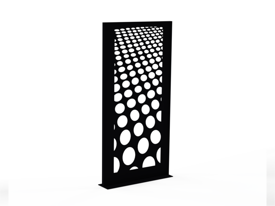 Sichtschutzwand Punkte - Variante