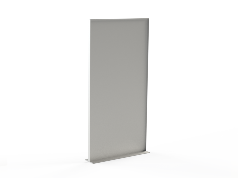 Sichtschutzwand ohne Muster