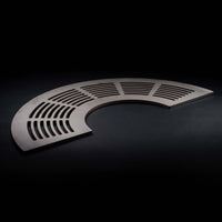 Grillplatte rund 80 geschlitzt Edelstahl