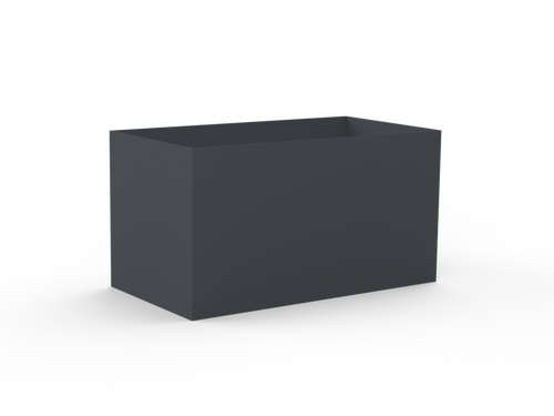 Hochbeet pulverlackiert RAL7035 ohne Handlauf