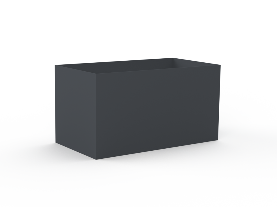 Hochbeet pulverlackiert RAL7035 ohne Handlauf