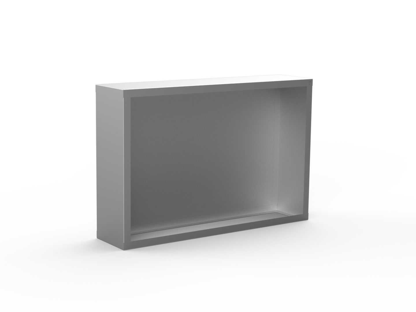 Kaminholzregal CNS gebürstet mit Rückwand und Seitenwand links/rechts - Variante