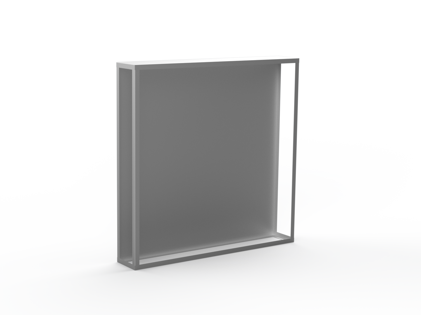 Kaminholzregal - gebürsteter Edelstahl - Rückwand