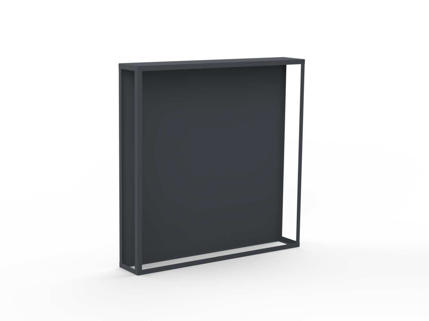 Kaminholzregal pulverbeschichtet RAL7035 mit Rückwand