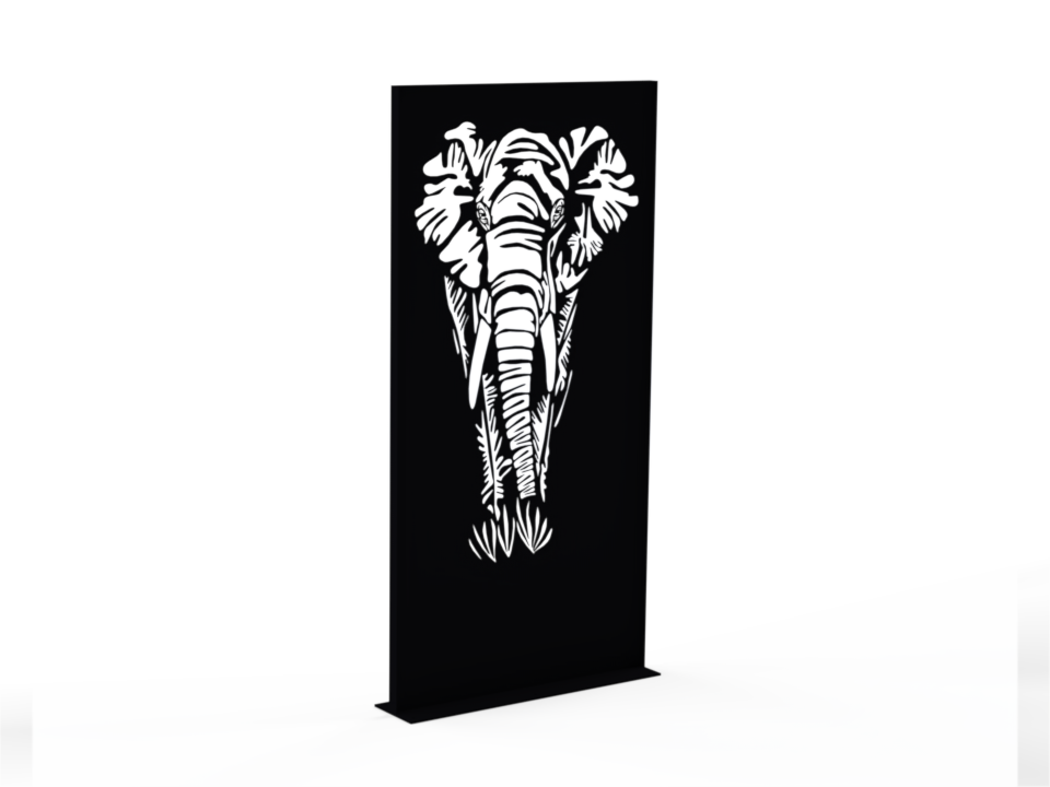 Sichtschutzwand 13 Elefant
