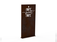 Sichtschutzwand - Motiv Sweet Home - Variante