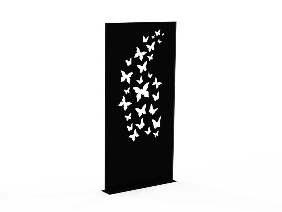 Sichtschutzwand Schmetterlinge