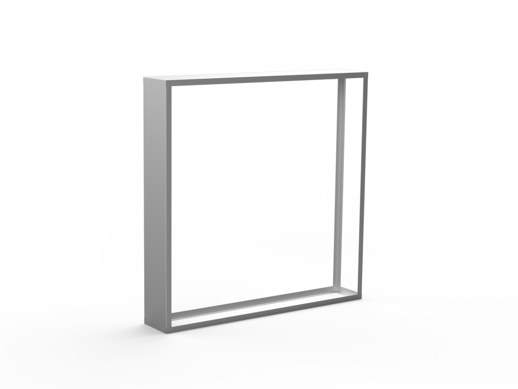 Kaminholzregal CNS gebürstet mit Seitenwand links